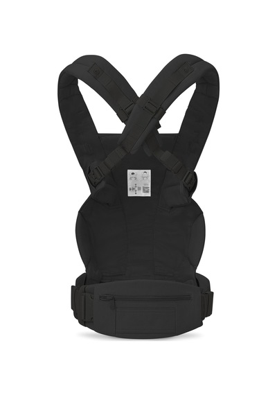 Ergobaby Omni Deluxe Cotton (Onyx Black) 4 Farklı Taşıma Pozisyonlu Ergonomik Kanguru, 0-4 Yaş Yeni Doğan