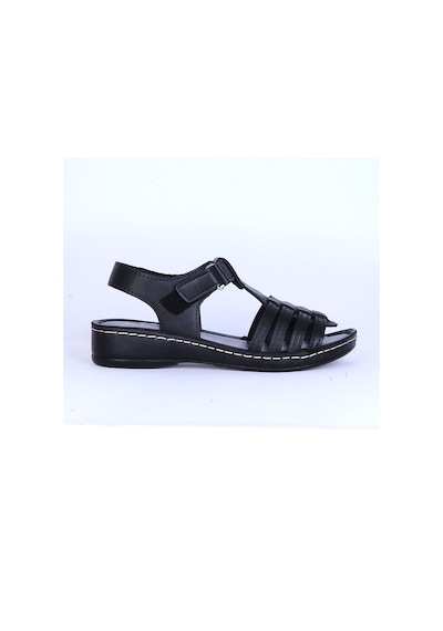 Moda Ayakkabı 185 Polero Kadın Yazlık Sandalet Siyah