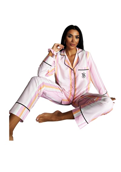 Victoria"s Secret İpeksaten Pijama Takımı Fuşya - Pembe