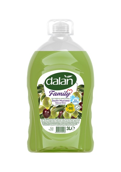 4 Adet Dalan Sıvı Sabun Zeytin Mucizesi 3 L
