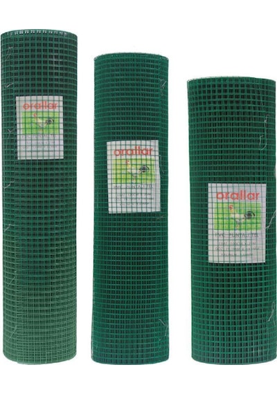 Pvc Kaplı Yeşil Puntalı Tel 1,50 Mt X25 Mt 'Lik (50X50 Mm Göz Ara