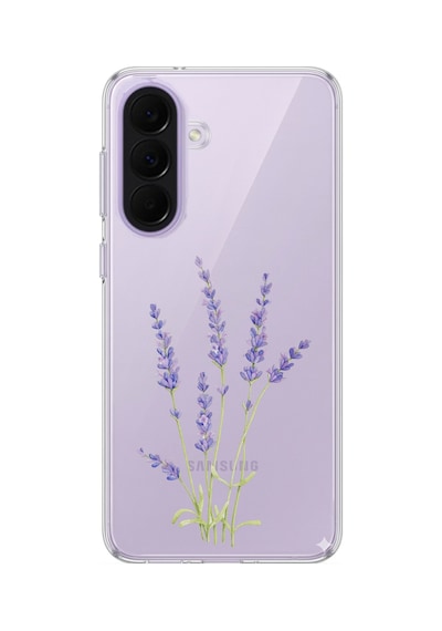 Samsung Galaxy A37 Uyumlu Lavanta Çiçek Tasarımlı Baskılı Silikon Kılıf