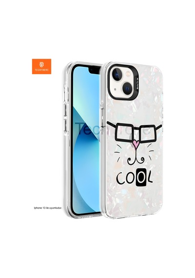 Apple Apple iPhone 13 / 14 Uyumlu Kılıf Mermer Desenli Kapak