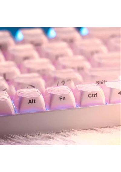 Mekanik Klavye Keycap -136 Tuşlu Dalgalı Pembe Tuş Takımı Mekanik Klavye Keycap -136 Tuşlu Dalgalı Pembe Tuş Takımı