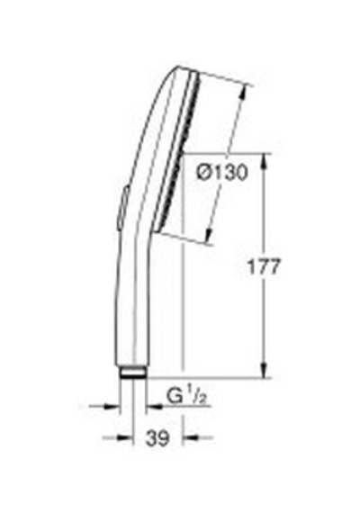 Grohe Rainshower Aqua El Duşu 3 Püskürtme - 1016760000 Krom