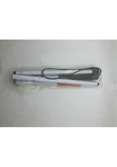 Görme En Gelliler İçin 4 Kırmalı Beyaz Baston140 CM