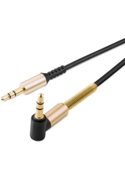 Auris Ars-au03 Mikrofonlu Aux Kablo 3.5mm Yaylı Altın Uçlu