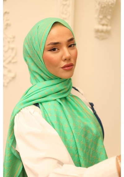 Silk Home Olinda Şal - 49005 - 16 Yeşil Portakal - Yeşil