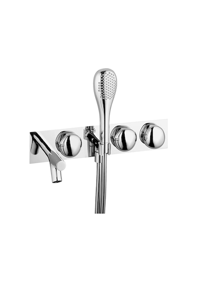 VitrA Istanbul A42848 Ankastre Banyo Bataryası Sıva Üstü Grubu Krom