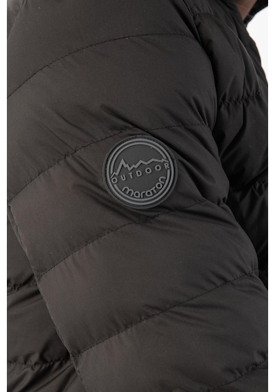 Maraton Sportswear Regular Erkek Dik Yaka Takma Kol Basic Siyah Mont 22314-siyah Siyah