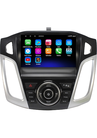 For-x Ford Focus 3-4 2012-2017 -9''android Gerçek 2+32 Gb / 4 Çekirdek 1.6ghz / Wıfı 5.0ghz / Bt 5.4-kablosuz Carplay-ahd Hd Geri Görüş Kamera  9"