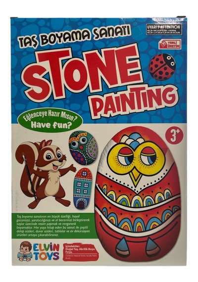 Stone Painting Taş Boyama Sanatı Renkli, Eğlenceli Ve Yaratıcı Hobi Seti