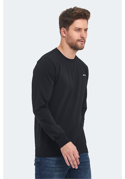 Slazenger Orvar In Erkek Siyah Sweatshırt Siyah