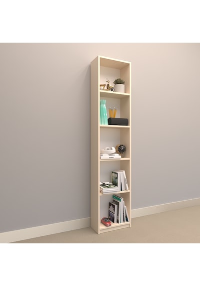 Rafkestir Asya Suntalam Kitaplık ( 40 X 180 Cm ) Krem ( Mat )