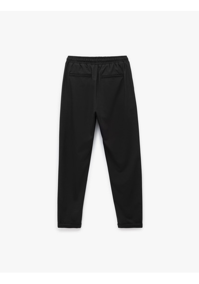 Koton Beli Bağcıklı Katlamalı Paça Cep Detaylı Slim Fit Pantolon Siyah 6wam40038hw Siyah