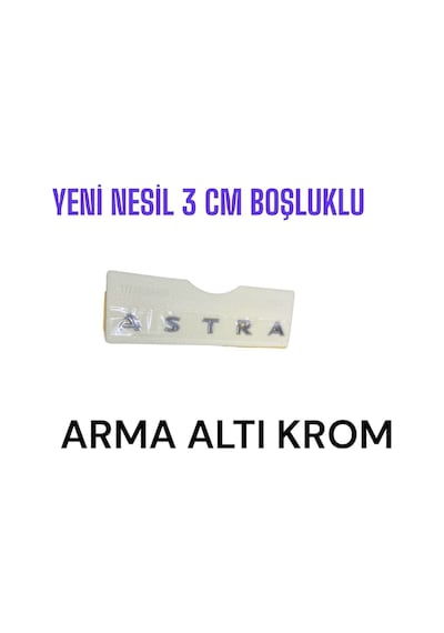Yeni Nesil Boşluklu Astra Bagaj Yazısı 3 Er Cm
