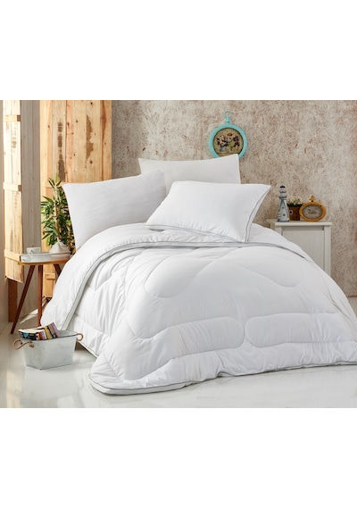 Komfort Home Çift Kişilik Microfiber Klimalı Yorgan +2 Yastık Çok Renkli