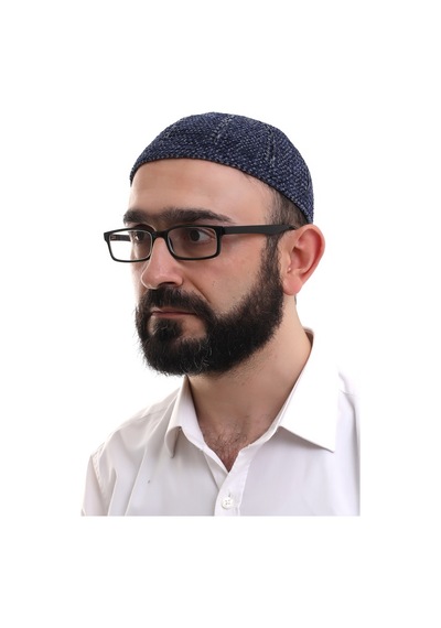 Lacivert Füme Kışlık Çift Renk Kadife Namaz Takkesi Lacivert