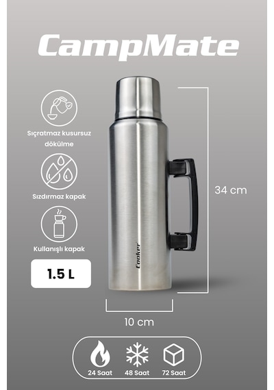 Cooker Campmate 1.5 Litre Paslanmaz Çelik Termos Ckr2084 Diğer
