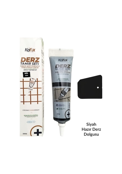Hazır Derz Dolgu Tüpü Siyah 250 Gr Hızlı Kuruyan Derz Tamir Ve Yenileme Tüpü