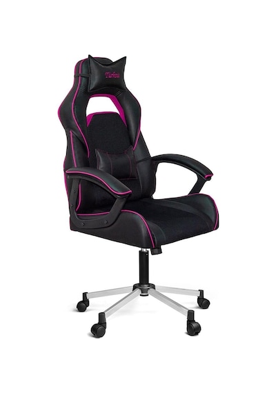 Türksit Range Yastıklı Yönetici Ve Oyuncu Koltuğu Pembe Siyah - Pembe
