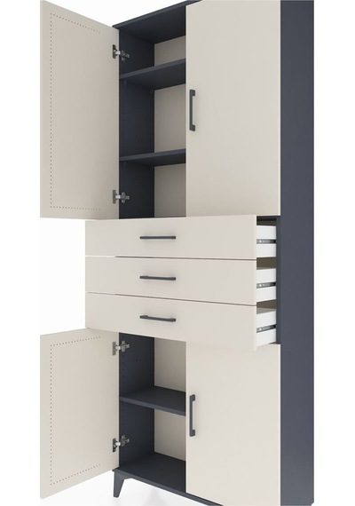 Arges Dolap 4 Raflı 3 Çekmeceli 4 Kapaklı 88x30x221 Antrasit-... Antrasit Arges Dolap 4 Raflı 3 Çekmeceli 4 Kapaklı 88x30x221 Antrasit-... Antrasit