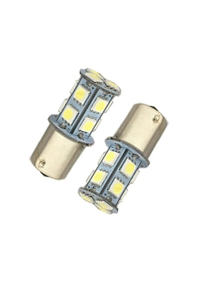 Tek Duy Düz Tırnak Led Ampul 13Smd 3W 12V Mavi Laam696