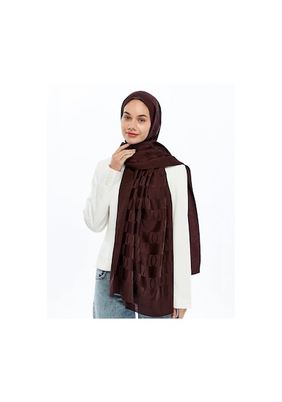 Valentino Orlandi Alia Vo Dama Desen Şal - 6544 Bordo
