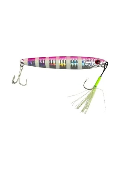 80gr Ağırlığında Pembe Zebra Glow Jig