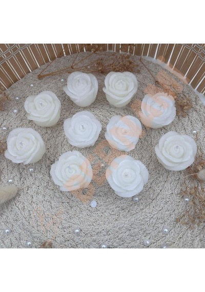 Bernami Vazo Pinterest Gül Mum Sade Nişan, Nikah, Doğum Günü, Özel Gün - 10 Adet Diğer