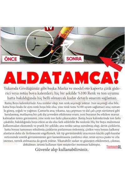 Mini Hasar Oto Araç Kaporta Çizik +Rotüş Boya Kalemi Set Mini Hasar Oto Araç Kaporta Çizik +Rotüş Boya Kalemi Set