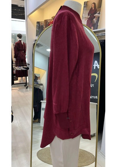 Invee İnvee Modal Kumaş Tunik 7254 Bordo