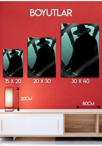 V For Vendetta - Metal Baskı Dekoratif Tablo