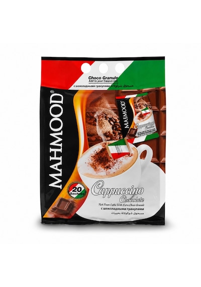 Mahmood Coffee Cappuccino Çikolata Choco Granül 20 Adet X 25 Gram Hazır