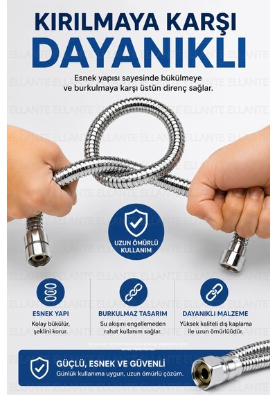 200-220 Cm Uzayan Özel Duş Spirali Banyo Duş Hortumu Dayanıklı Esnek 2 Metre 2m Çok Renkli