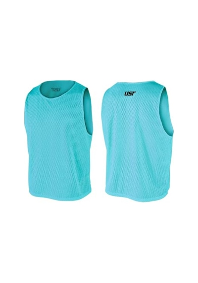 Usr Antrenman Yeleği Fileli Turkuaz Küçük Boy - Bib 10 Lu Paket Beyaz - Gri