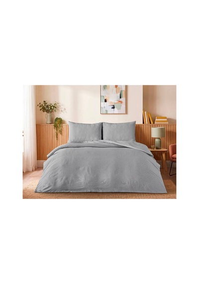 Doqu Home Casual Nevresim Takımı / Yatak Örtüsü Seti Çift Kişilik - Gri