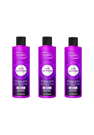 Hobby Tutunculaşma Karşıtı Mor Şampuan 3 x 250 ML