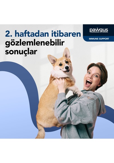 Pawgus Veteriner Serisi Köpekler Için Immune Kuvvetlendirici Günlük Vitamin Desteği 30 x 2 G