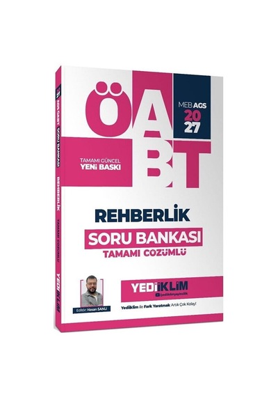 Yediiklim 2027 Öabt Meb-ags Rehberlik Soru Bankası Çözümlü - Hasan Sanlı