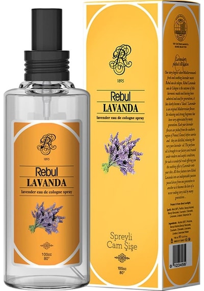 Rebul 80 Derece Lavanda Kolonya Sprey Cam Şişe 100 ML