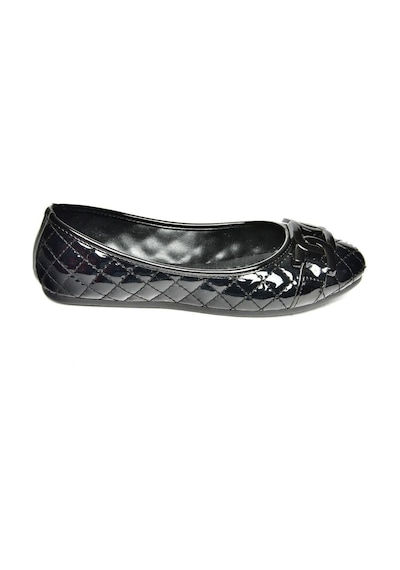Fox Shoes P250005208 Siyah Rugan Tokalı Günlük Kadın Babet Siyah