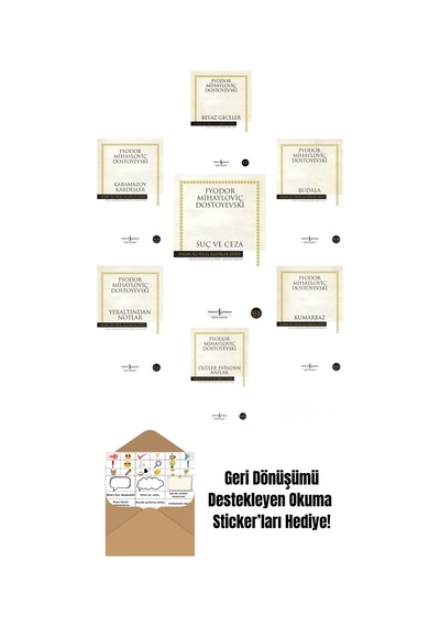Dostoyevski 7 Kitap Set + Okuma Sticker'ları