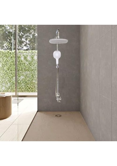 Banyo Tepe Duş Başlığı Beyaz Tepe Duş Başlık Genel