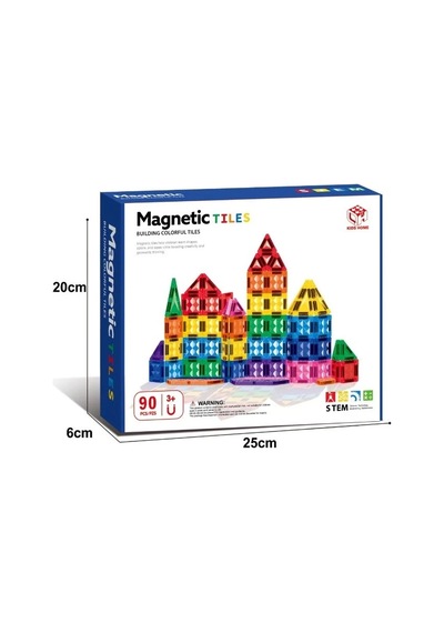 Kızılkaya Manyetik Bloklar 3,75 Cm 90 Parça K 188-m56