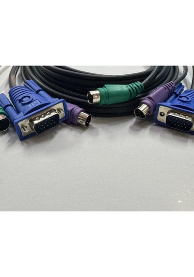 5 Metre Kvm Switch Kablosu Erkek Erkek Kvm Kablo