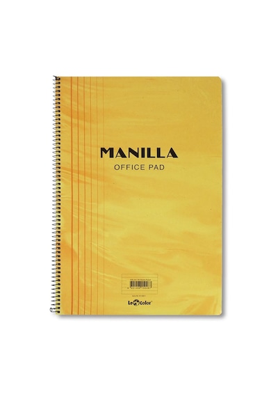 41100 1 Manila Notebook Yumuşak Kapak 1.hamur Kağıt Spiralli Sarı