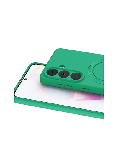 Newface Samsung Galaxy S26 Regal Magsafe Standlı Kapak - Yeşil