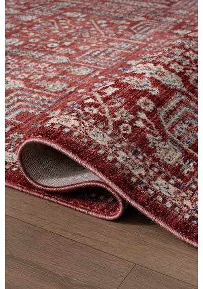 Renkli Vintage Modern Salon Koridor Yatak Ve Oturma Odası Halısı Turuncu