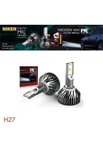 Niken Far Ampulü Led Xenon Pro Serisi H27